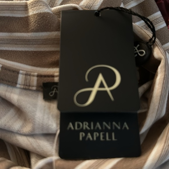 Adrianna Papell Women's Tie Neck 3/4 Sleeve Knit Top‎ 3X NWT AD1S301432W - Picture 9 of 12